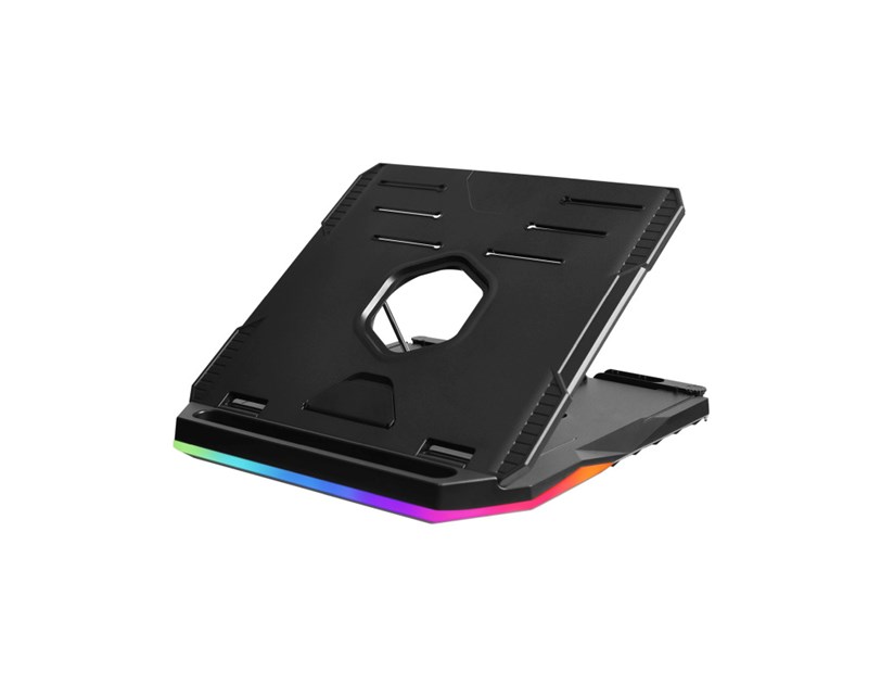 Enermax ELS001 podesivi i sklopivi RGB stalak za prijenosnike do 17", crni