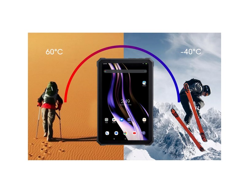 BLACKVIEW Tab Active 8 Pro 4G LTE 8/256 GB, 10.36" FHD+ (1200x2000) IPS, 16MP/48MP, WiFi, DokeOS P 3.0 + zaštita za staklo, bez adaptera, narančasti
