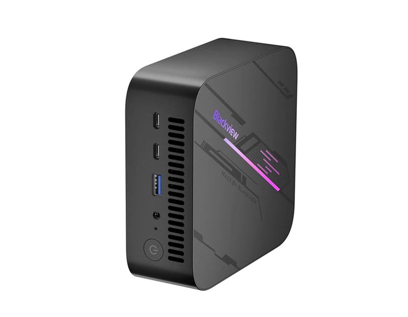 BLACKVIEW MP100 Mini PC, AMD Ryzen 7 5825U, 16GB DDR4, 1TB SSD, AMD Radeon Graphics, Wi-Fi 6, bluetooth 5.2, 1xDP, 1xHDMI, 2xUSB, 1xLAN, Win11Pro