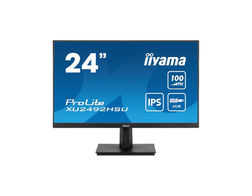 IIYAMA 24”  XU2492HSU-B6 FHD (1920x1080) IPS, 100Hz, 16:9, 0.4ms, 250 cd/m2, 1300:1, 1xHDMI/DP, 4xUSB, zvučnici
