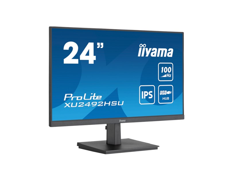 IIYAMA 24”  XU2492HSU-B6 FHD (1920x1080) IPS, 100Hz, 16:9, 0.4ms, 250 cd/m2, 1300:1, 1xHDMI/DP, 4xUSB, zvučnici