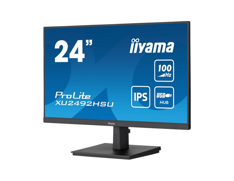 IIYAMA 24”  XU2492HSU-B6 FHD (1920x1080) IPS, 100Hz, 16:9, 0.4ms, 250 cd/m2, 1300:1, 1xHDMI/DP, 4xUSB, zvučnici