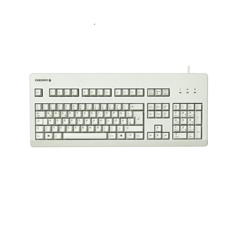 Cherry G80-3000 tipkovnica (mehanička) MX blue switch, USB, svijetlo-siva