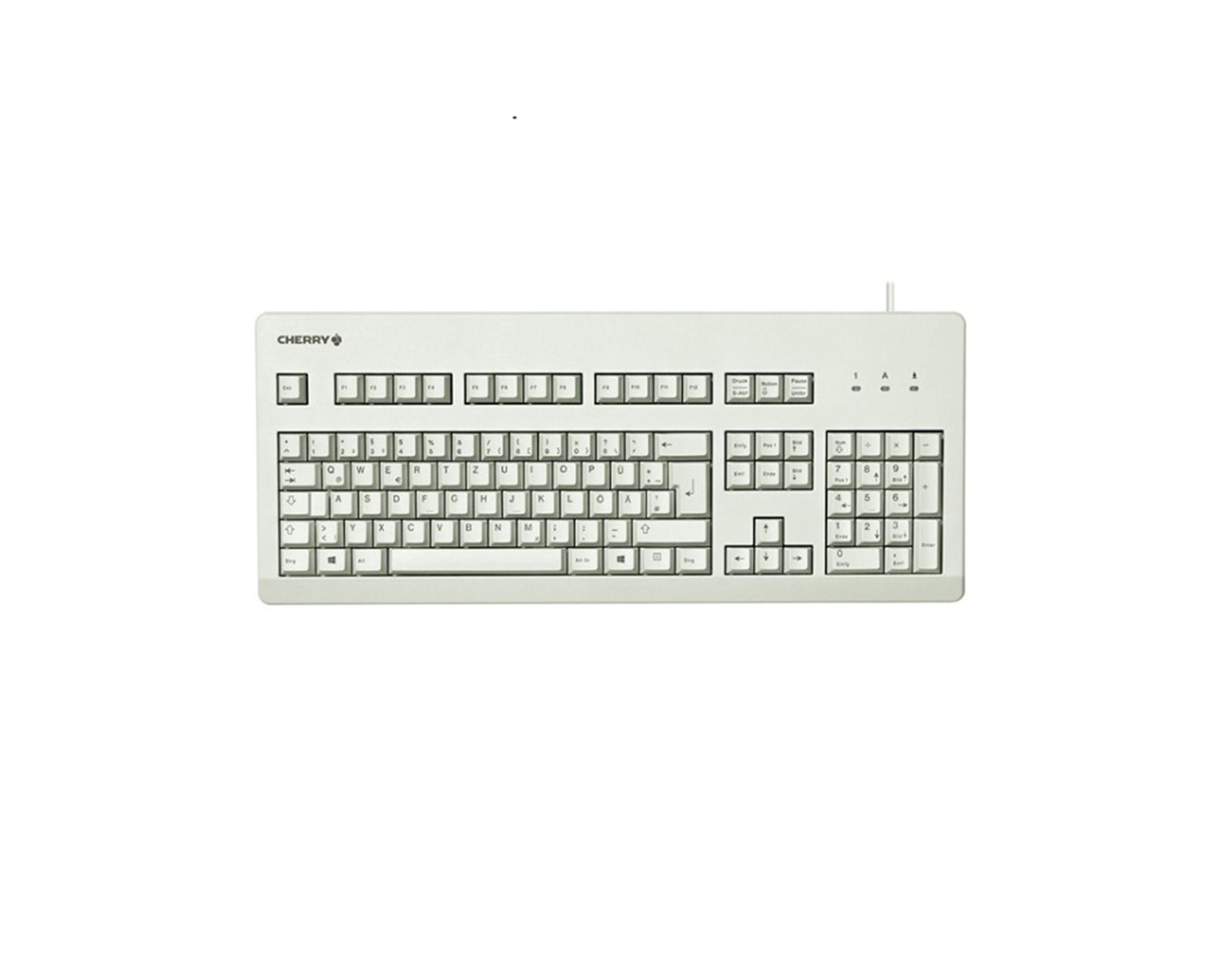 Cherry G80-3000 tipkovnica (mehanička) MX blue switch, USB, svijetlo-siva