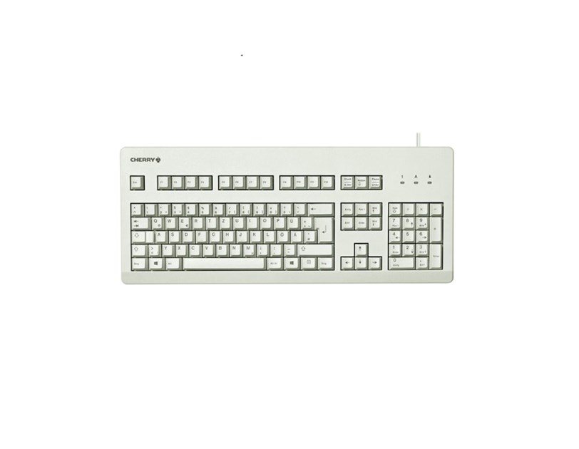Cherry G80-3000 tipkovnica (mehanička) MX blue switch, USB, svijetlo-siva