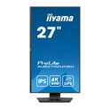 IIYAMA 27" ProLite XUB2792UHSU-B6 4K UHD (3840×2160) IPS, Pivot, 16:9, 4ms, 350cd/m2, 1300:1,  4ms, 350cd/m2, HDMI/DP, 3×USB-A, USB-C PD, zvučnici, crni