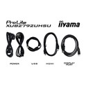 IIYAMA 27" ProLite XUB2792UHSU-B6 4K UHD (3840×2160) IPS, Pivot, 16:9, 4ms, 350cd/m2, 1300:1,  4ms, 350cd/m2, HDMI/DP, 3×USB-A, USB-C PD, zvučnici, crni
