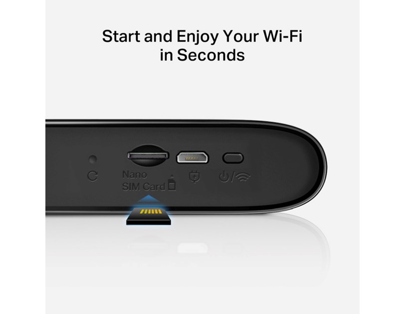 MERCUSYS MT110 150Mbps 4G LTE Mobile Wi-Fi, 150 Mbps (2.4 GHz) 4G Cat4 150/50 Mbps