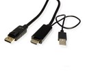 Roline HDMI (UHDTV) - DisplayPort kabel, M/M, 2.0m, crni