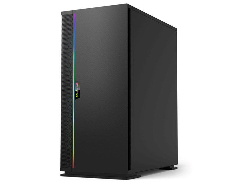 Bit Force ORION ARGB-2 Midi Tower ARGB Gaming PC ATX kućište bez napajanja, crno