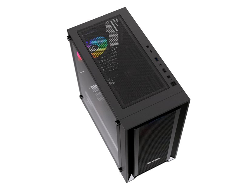 Bit Force VOLTRON ARGB-4 Gaming Midi Tower  ATX kućište bez napajanja, crno