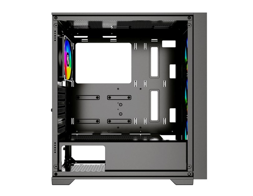 Bit Force VOLTRON ARGB-4 Gaming Midi Tower  ATX kućište bez napajanja, crno