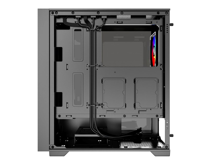 Bit Force VOLTRON ARGB-4 Gaming Midi Tower  ATX kućište bez napajanja, crno