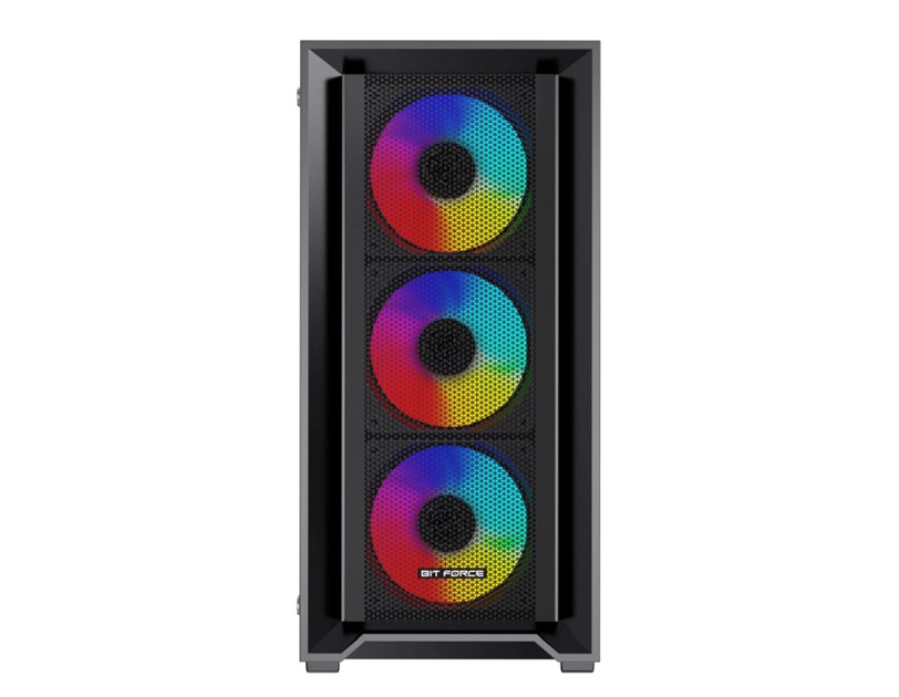 Bit Force VOLTRON ARGB-4 Gaming Midi Tower  ATX kućište bez napajanja, crno