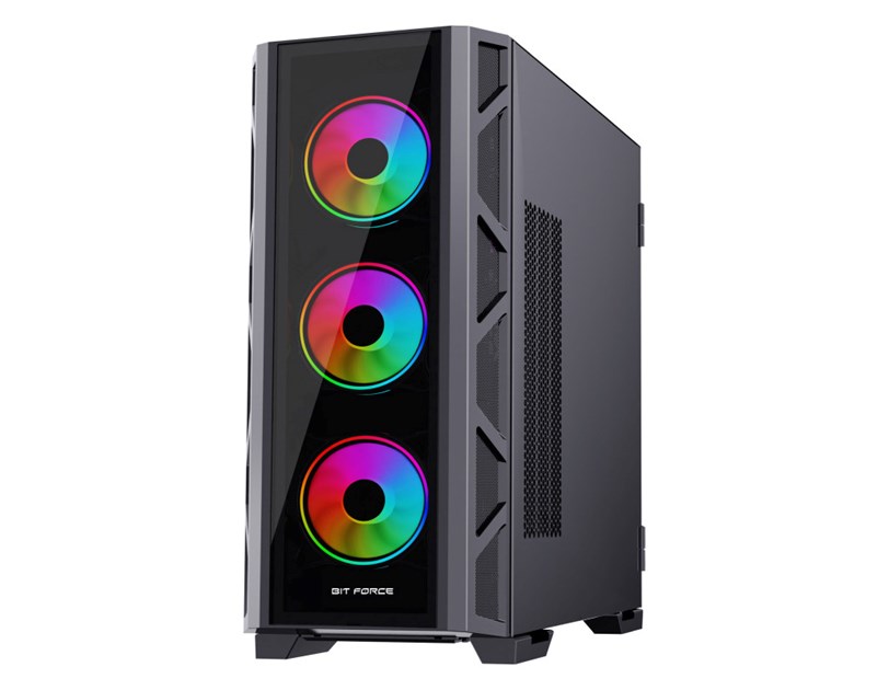 Bit Force GIANT ARGB-TG4 Gaming E-ATX, Full-Tower kućište bez napajanja, crno