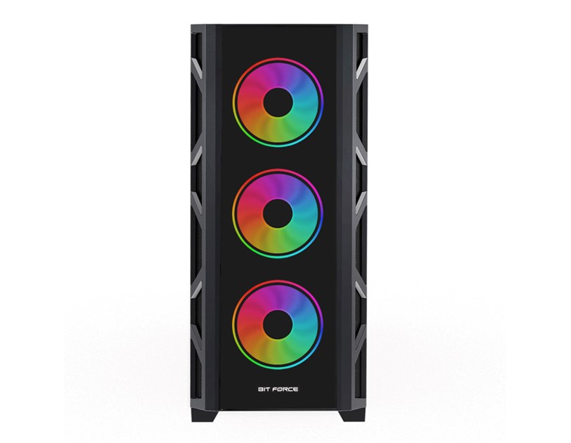 Bit Force GIANT ARGB-TG4 Gaming E-ATX, Full-Tower kućište bez napajanja, crno