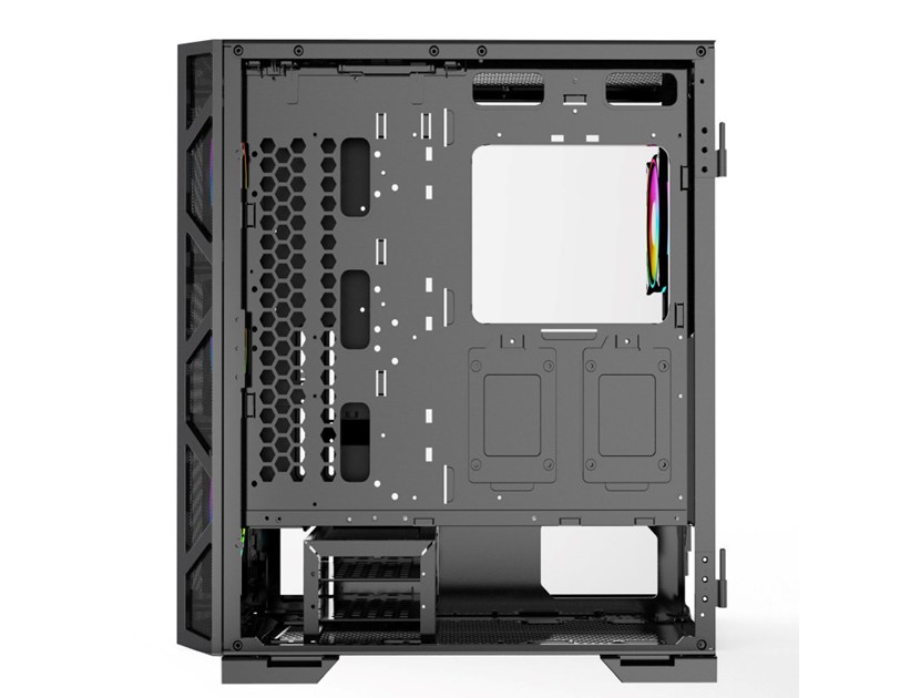 Bit Force GIANT ARGB-TG4 Gaming E-ATX, Full-Tower kućište bez napajanja, crno