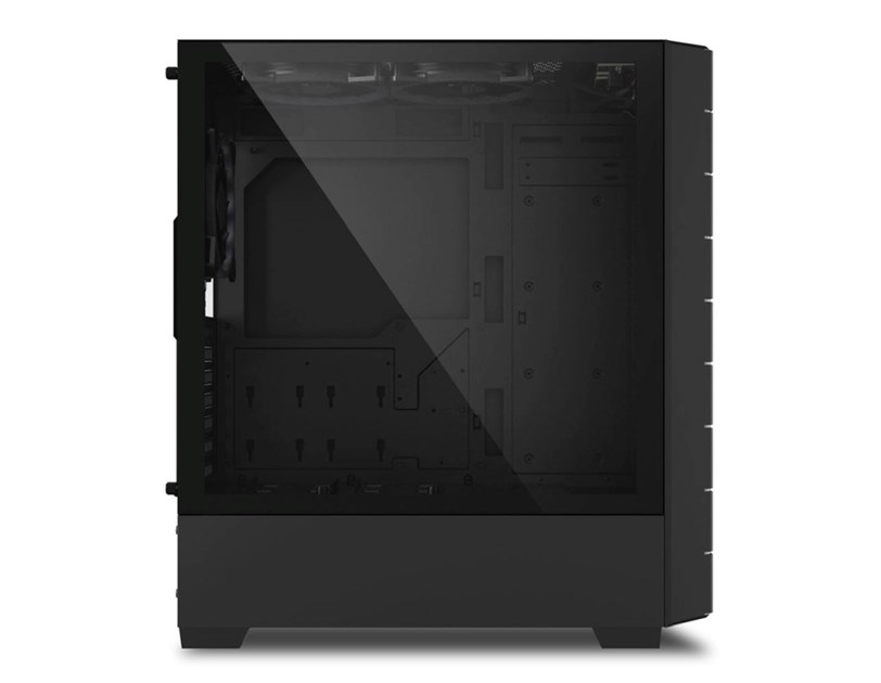 Sharkoon HEX RGB Midi Tower ATX kućište bez napajanja, Type-Cx1 /USB 3.0x2/ prednji/stražnji/gornji ventilatori 6×120mm, crno