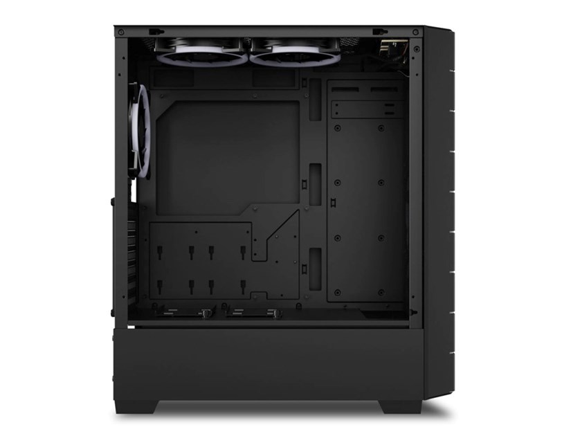 Sharkoon HEX RGB Midi Tower ATX kućište bez napajanja, Type-Cx1 /USB 3.0x2/ prednji/stražnji/gornji ventilatori 6×120mm, crno