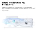 Mercusys AX1800 bežični pojačivač dometa (Range Extender Wi-Fi 6) Dual Band 574Mbps/1201Mbps (2.4GHz/5GHz), 802.11ax/a/n/ac/b/g/n, 1×G-LAN, 2×vanjska antena