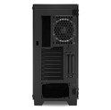 Sharkoon ELITE SHARK CA200G Tower E-ATX kućište, bez napajanja, prozirna bočna stranica, RGB ventilator stražnji 1×120, crno