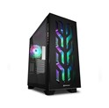 Sharkoon ELITE SHARK CA300T Tower E-ATX kućište bez napajanja, prozirne bočne stranice, prednji/stražnji RGB ventilatori 4×120mm, crno