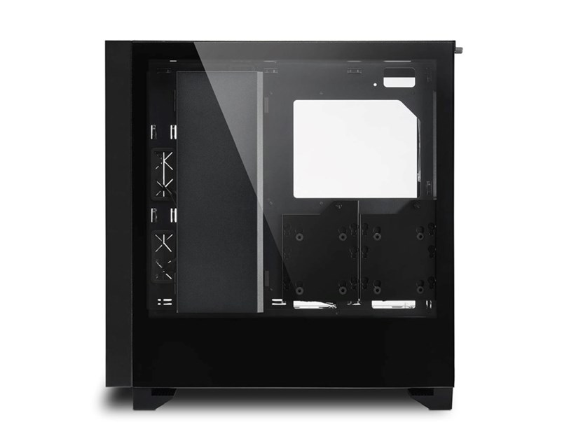 Sharkoon ELITE SHARK CA300T Tower E-ATX kućište bez napajanja, prozirne bočne stranice, prednji/stražnji RGB ventilatori 4×120mm, crno