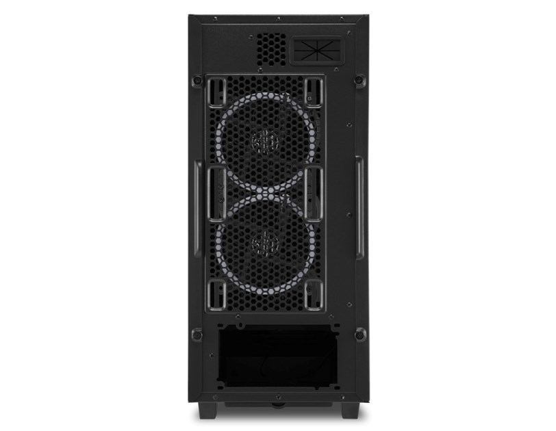 Sharkoon REV200 Midi Tower ATX kućište bez napajanja, prozirna bočna stranica, prednji/stražnji RGB ventilatori 5×120mm, crno
