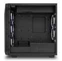 Sharkoon REV200 Midi Tower ATX kućište bez napajanja, prozirna bočna stranica, prednji/stražnji RGB ventilatori 5×120mm, crno