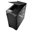 Sharkoon REV300 Midi Tower E-ATX kućište bez napajanja, prozirna bočna stranica, RGB ventilatori prednji 3×140/stražnji 3×120/gornji 1×120, crno