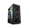 Sharkoon RGB WAVE Midi Tower ATX kućište bez napajanja, prednji/stražnji RGB ventilatori 4×120mm,Type-C (USB 3.2 Gen 2)x1,USB 3.0x2, crno