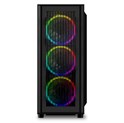 Sharkoon RGB WAVE Midi Tower ATX kućište bez napajanja, prednji/stražnji RGB ventilatori 4×120mm,Type-C (USB 3.2 Gen 2)x1,USB 3.0x2, crno