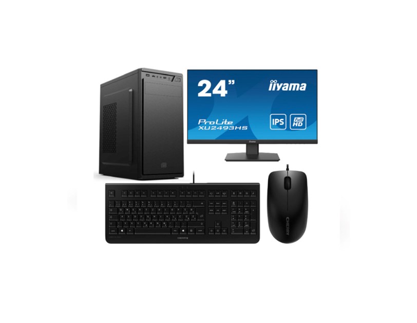 Cratos Office Pro v2  PC - Intel i5-12400, 16GB DDR4, 500GB NVMe SSD, Intel UHD, Windows 10 Professional + monitor/tipkovnica/miš