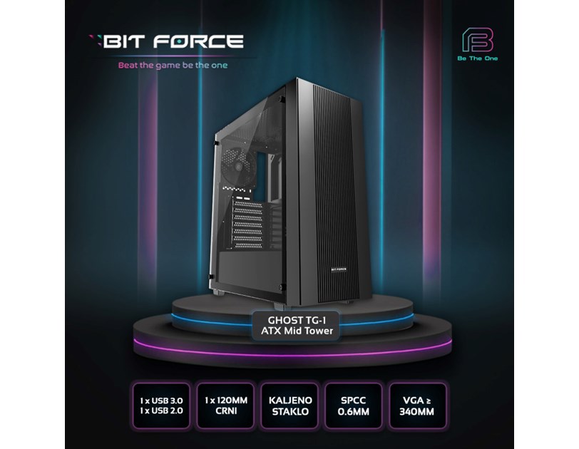 Cratos Media  v2 - Intel Core i5-12400F, 16GB DDR4, 1TB NVMe SSD, RTX 3050 8GB, Windows 11 Professional