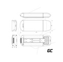Green Cell (EBIKE76STD) baterija za El. bicikl & punjač 36V 15Ah 500Wh