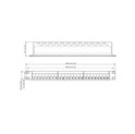 Roline VALUE Keystone 19'' okvir modula, 24 porta, neoklopljen, 1U, trodijelni, crni