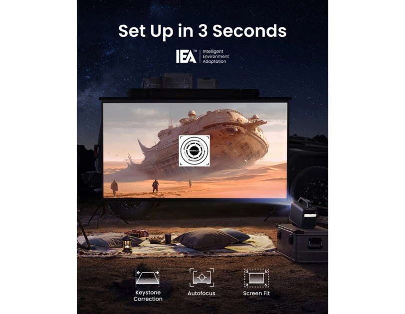 Anker Nebula Mars 3 prijenosni projektor, DLP, Full HD, 30"-200", IPX3, Android TV (D2333211)
