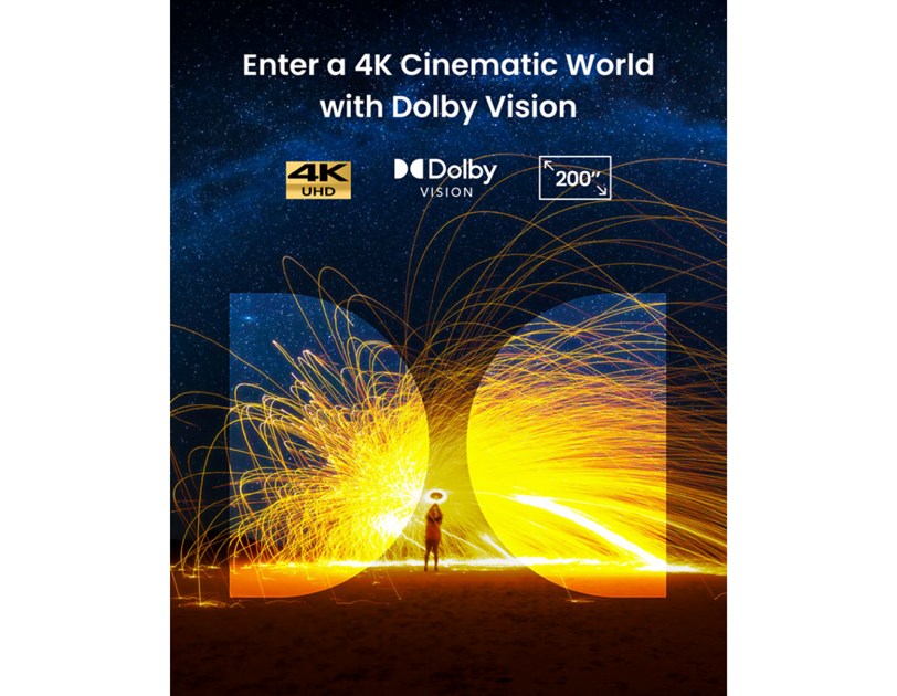 Anker Nebula Cosmos 4K prijenosni projektor, DLP, 4K UHD, 0,47", HDMI, USB-A, Google TV (D2342211)