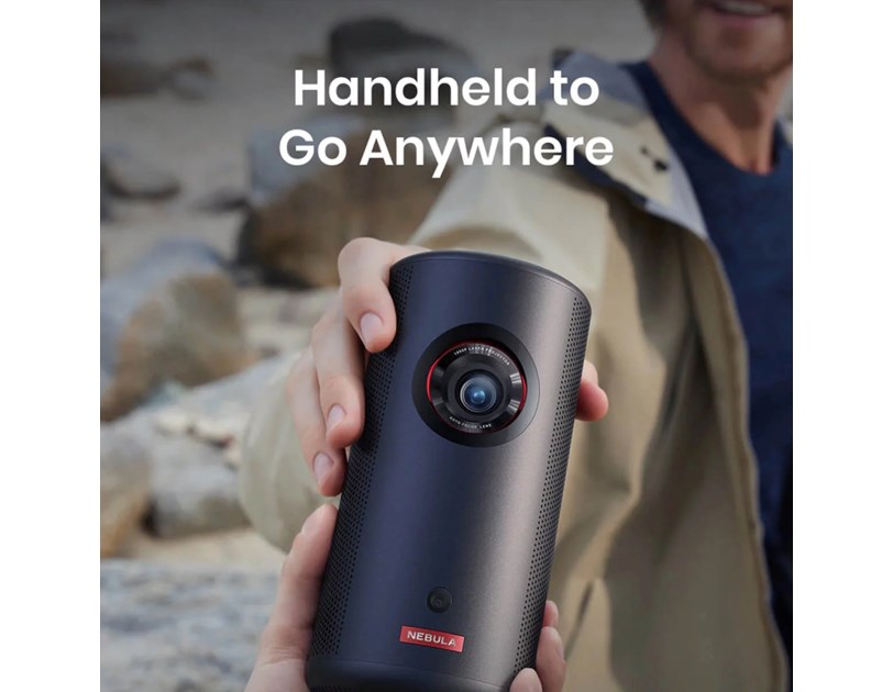 Anker Nebula Capsule 3 prijenosni projektor, DLP, 4K UHD, 120", HDMI, USB-C napajanje, Google TV (D2425212)