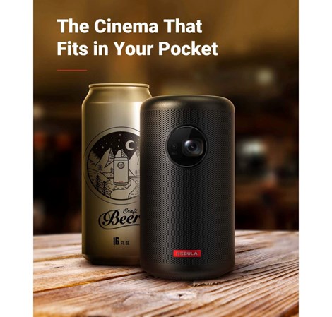 Anker Nebula Capsule II DLP (1280×720) prijenosni projektor, 200 ANSI, 8W, WiFi+BT, USB/HDMI, USB-C, 2.5h, Android TV, D2421G11