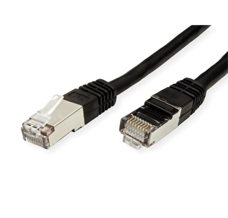 Roline VALUE S/FTP (PiMF) mrežni kabel oklopljeni Cat.6, 1.5m, crni