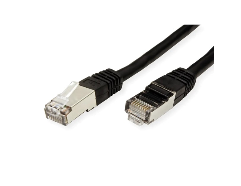 Roline VALUE S/FTP (PiMF) mrežni kabel oklopljeni Cat.6, 3.0m, crni