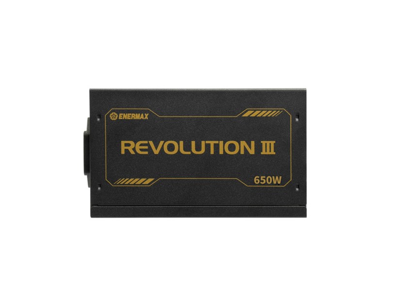 Enermax 650W Revolution III, ATX 3.1, 80+ GOLD, modularno, 2×PCIe, 6×SATA, 24-pina, 120mm ventilator