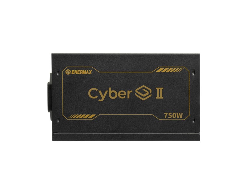 Enermax 750W CyberG II, ATX 3.1, 80+ GOLD, 2×PCIe, 5×SATA, 24-pina, 120mm ventilator