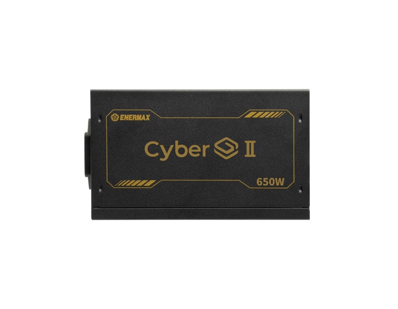 Enermax 850W CyberG II, ATX 3.1, 80+ GOLD, 2×PCIe, 5×SATA, 24-pina, 120mm ventilator
