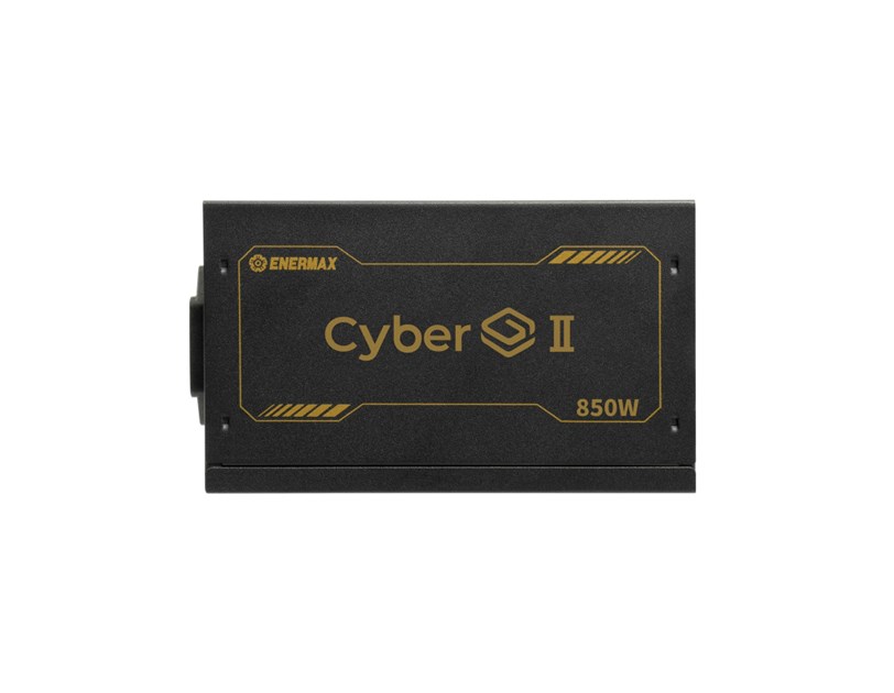 Enermax 850W CyberG II, ATX 3.1, 80+ GOLD, 2×PCIe, 5×SATA, 24-pina, 120mm ventilator