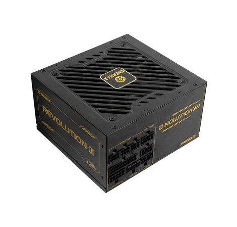 Enermax 750W Revolution III, ATX 3.1, 80+ GOLD, modularno, 3×PCIe, 9×SATA, 24-pina, 120mm ventilator