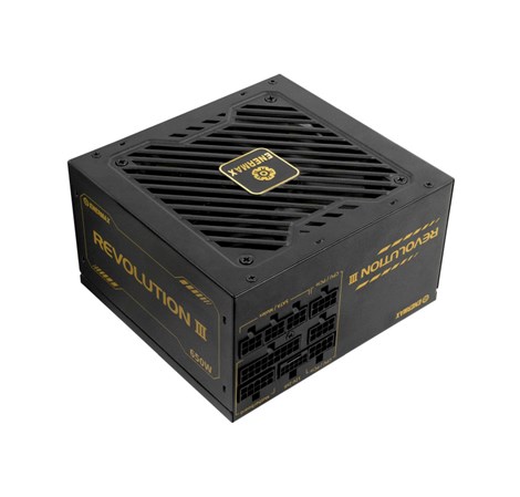 Enermax 850W Revolution III, ATX 3.1, 80+ GOLD, modularno, 3×PCIe, 9×SATA, 24-pina, 120mm ventilator