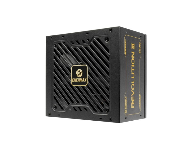 Enermax 850W Revolution III, ATX 3.1, 80+ GOLD, modularno, 3×PCIe, 9×SATA, 24-pina, 120mm ventilator