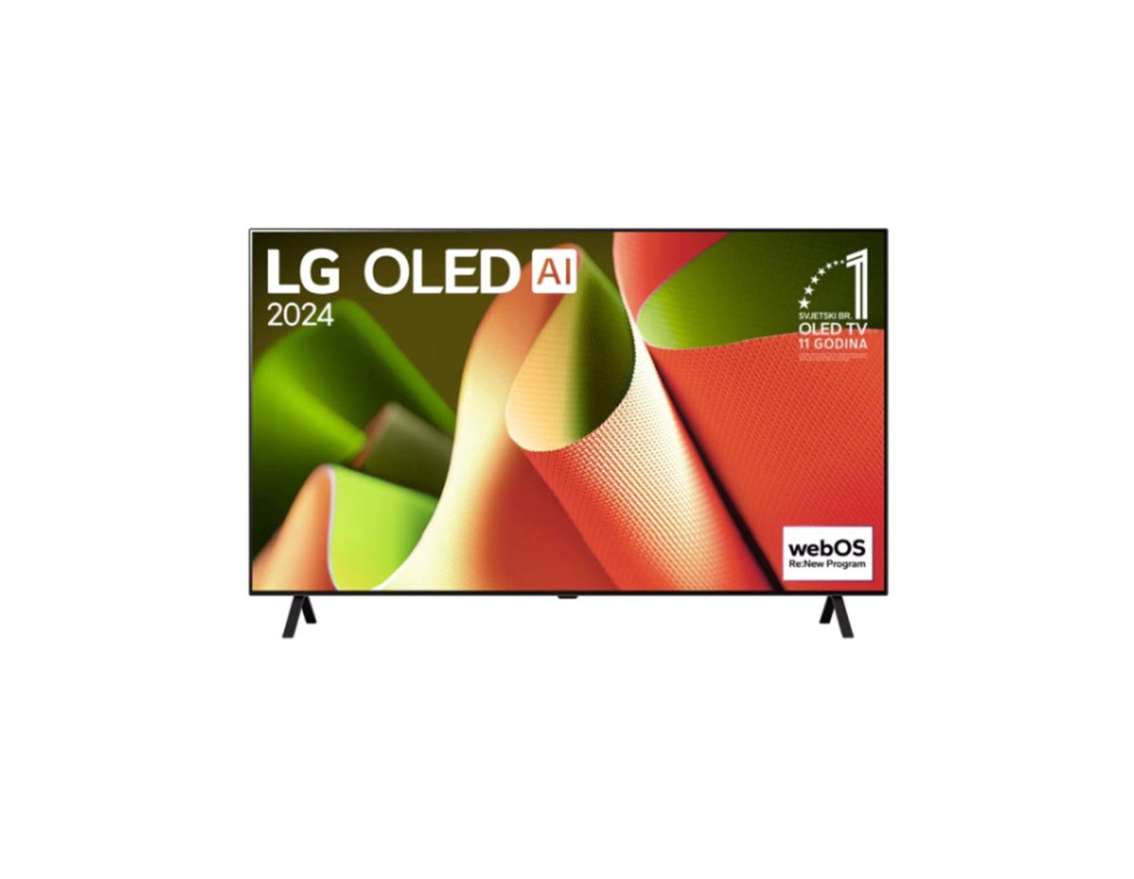 LG 55" (140cm) OLED55B43LA UHD 4K (3840x2160) DVB-T2/C/S2, HDMIx3, USBx2, WebOS 